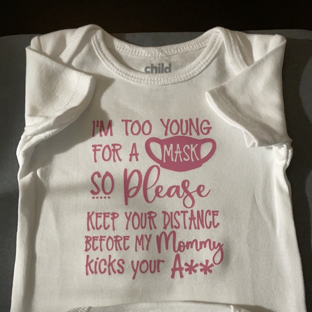 Custom 0-3 girls onesie
